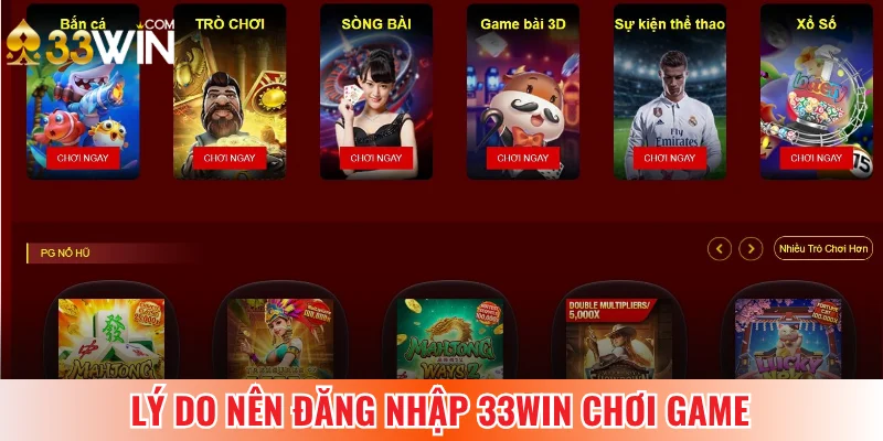 Đăng nhập 33WIN và lý do nên thực hiện